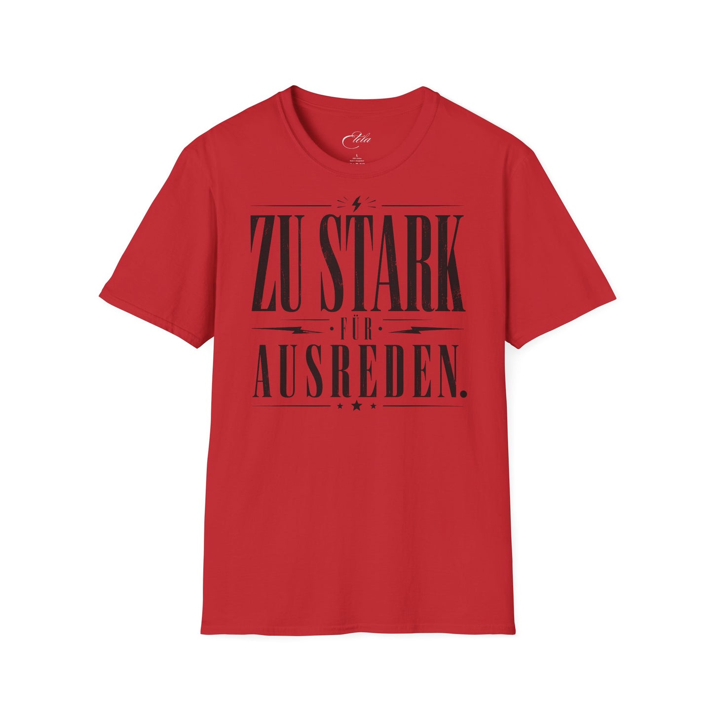 Zu Stark Schwarz T-Shirt