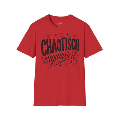 Chaotisch Organisiert Schwarz T-Shirt