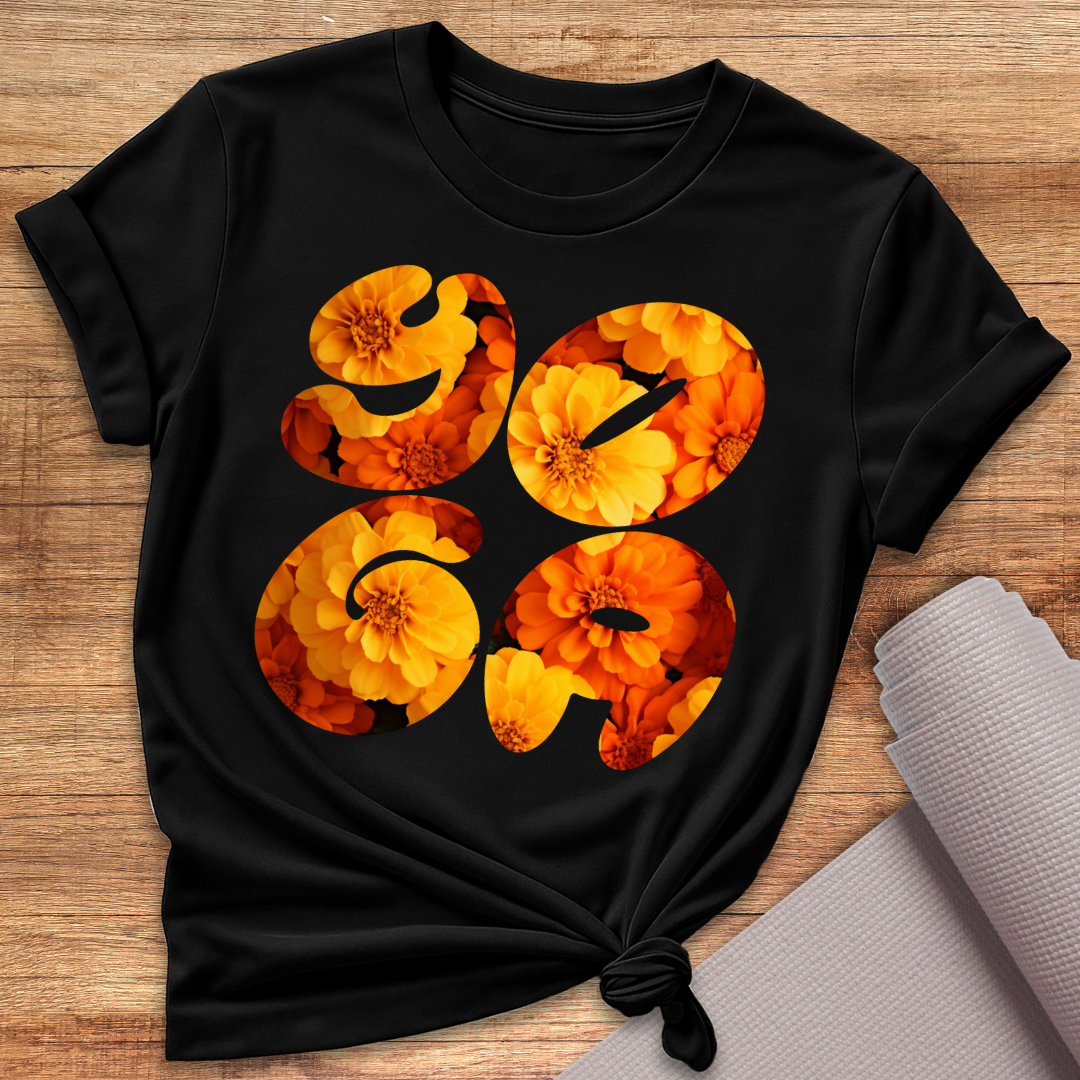 Yoga Blumen T-Shirt
