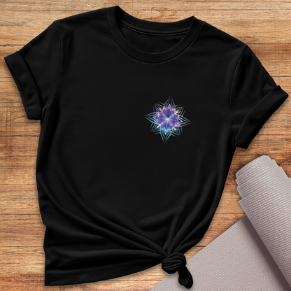 Lila Blume T-Shirt