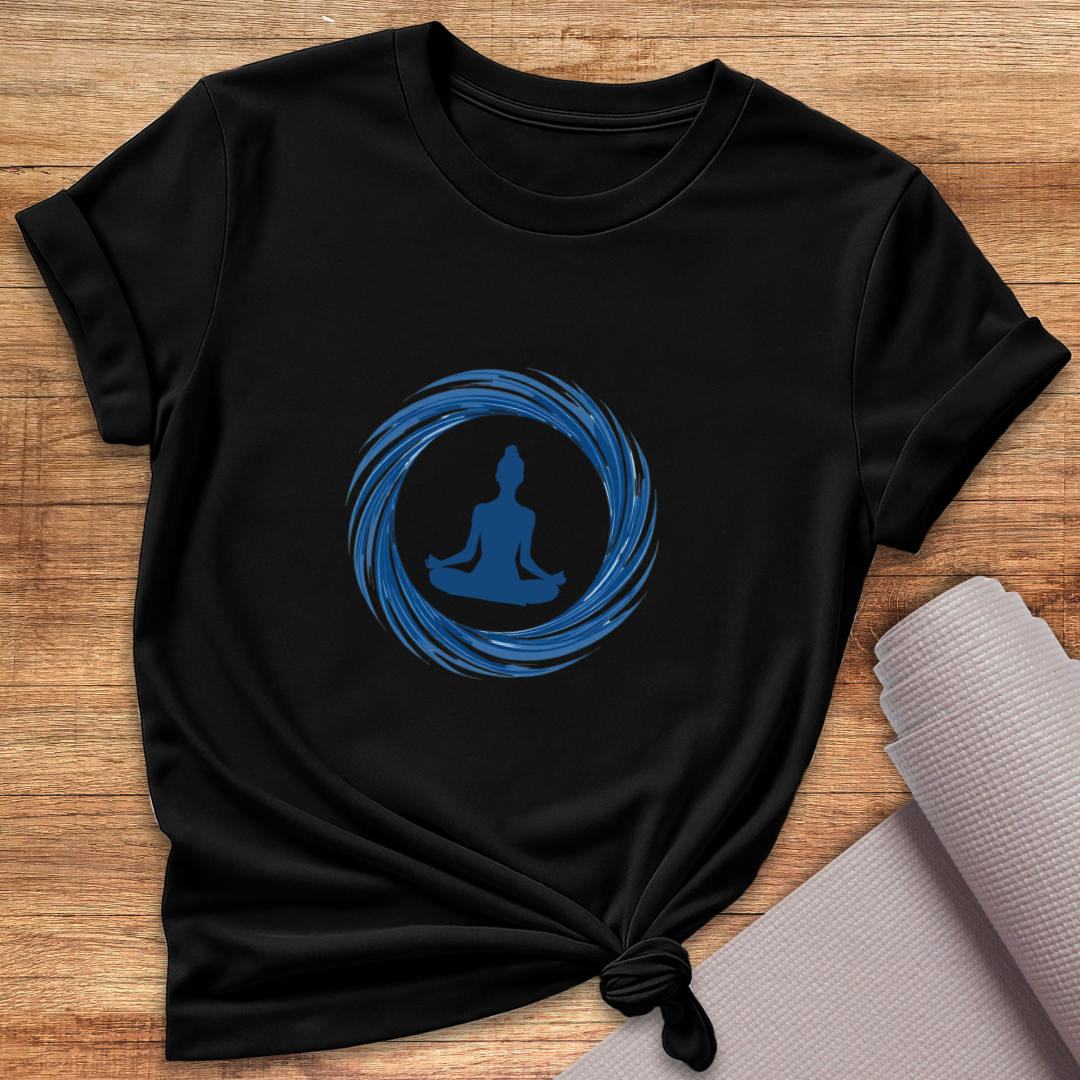 Blue Floating Yogini T-Shirt