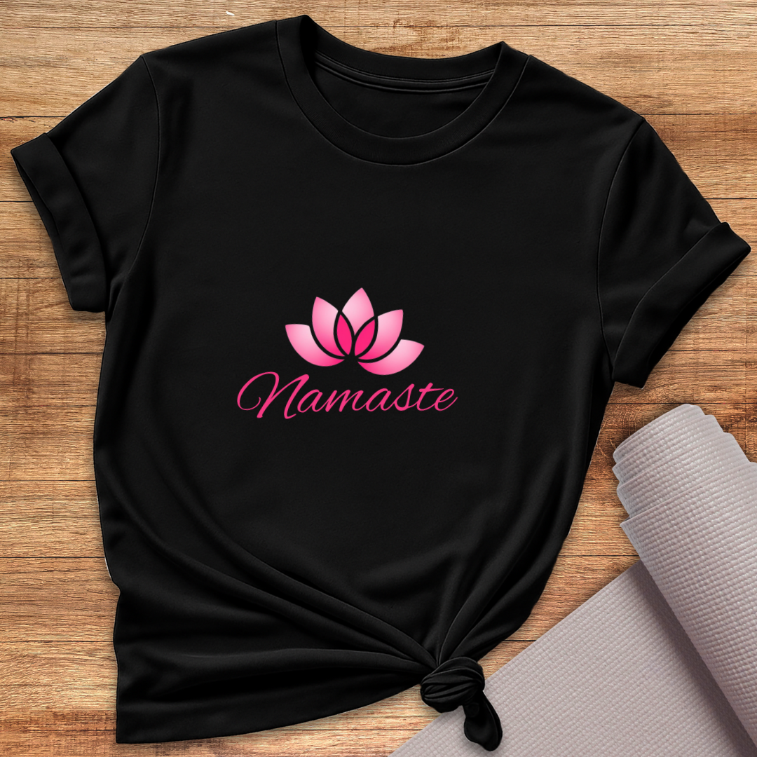 Pink Lotus Namaste T-Shirt