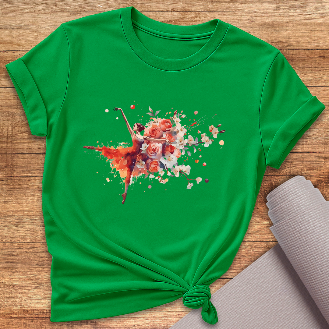 Watercolor Rose Dancer T-Shirt