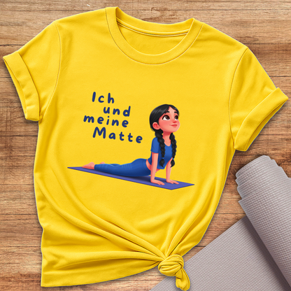 Ich Und Meine Matte Blaues T-Shirt