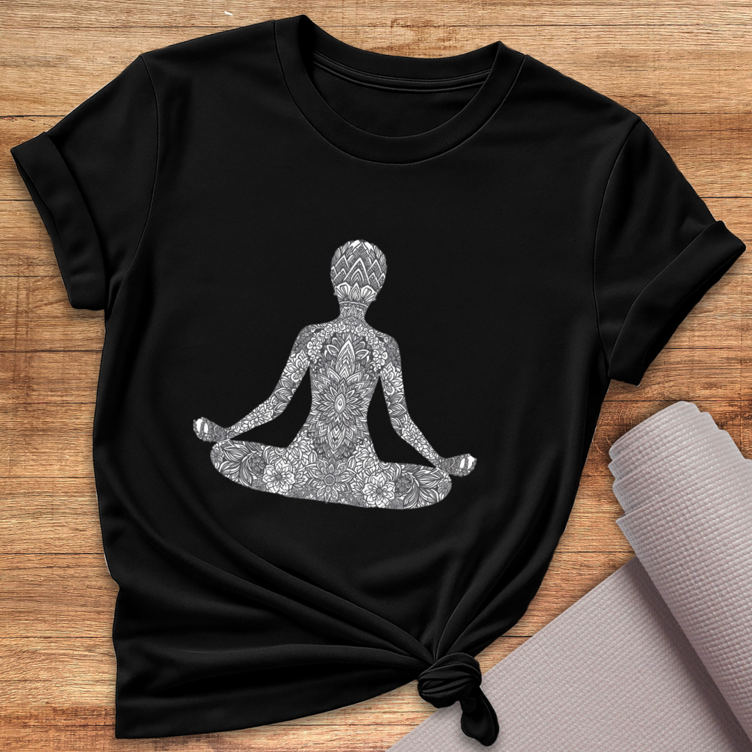 Ornament Black White T-Shirt