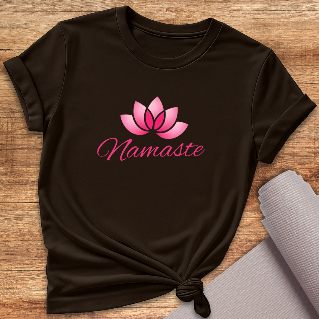 Pink Lotus Namaste T-Shirt