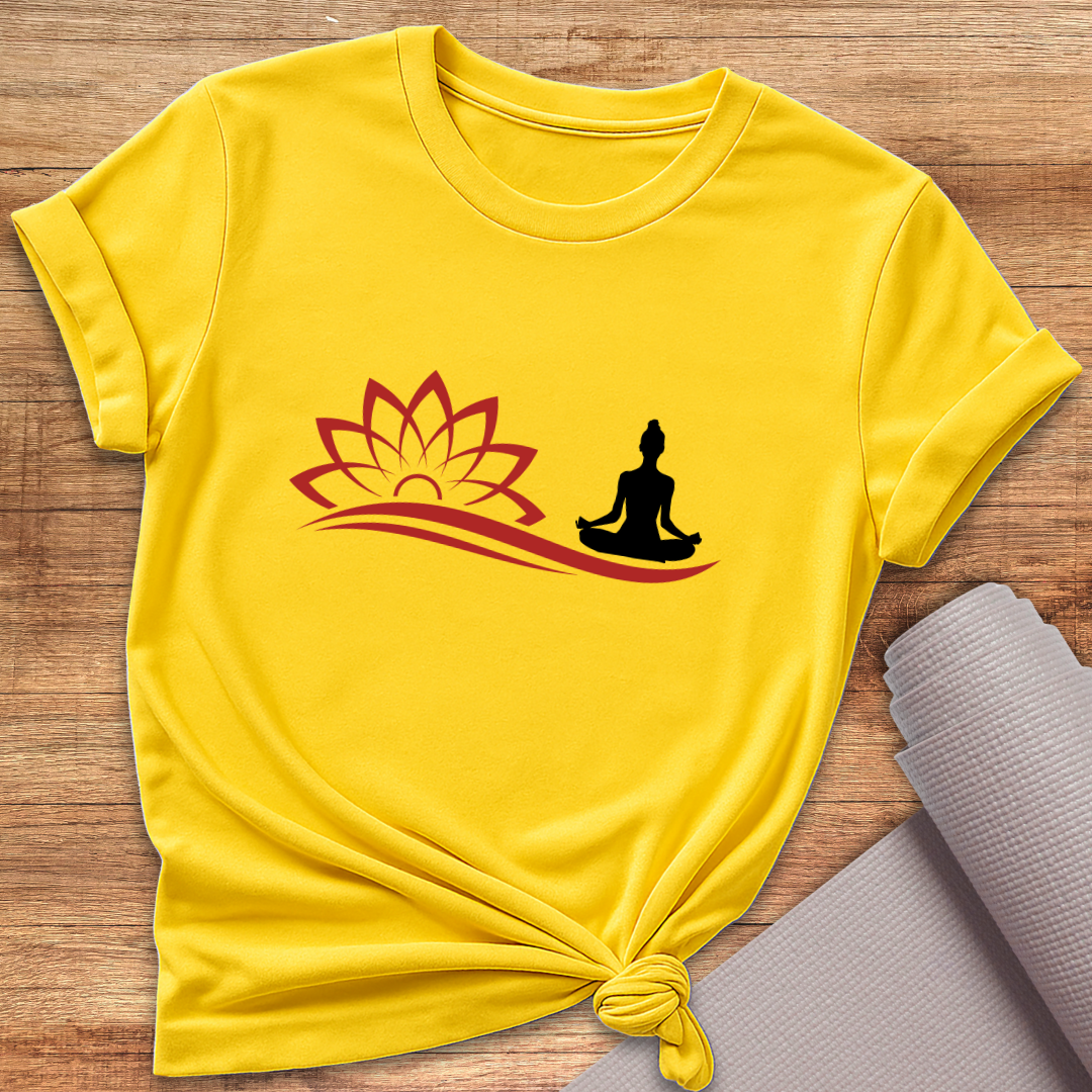 Lotus Yoga Pose T-Shirt