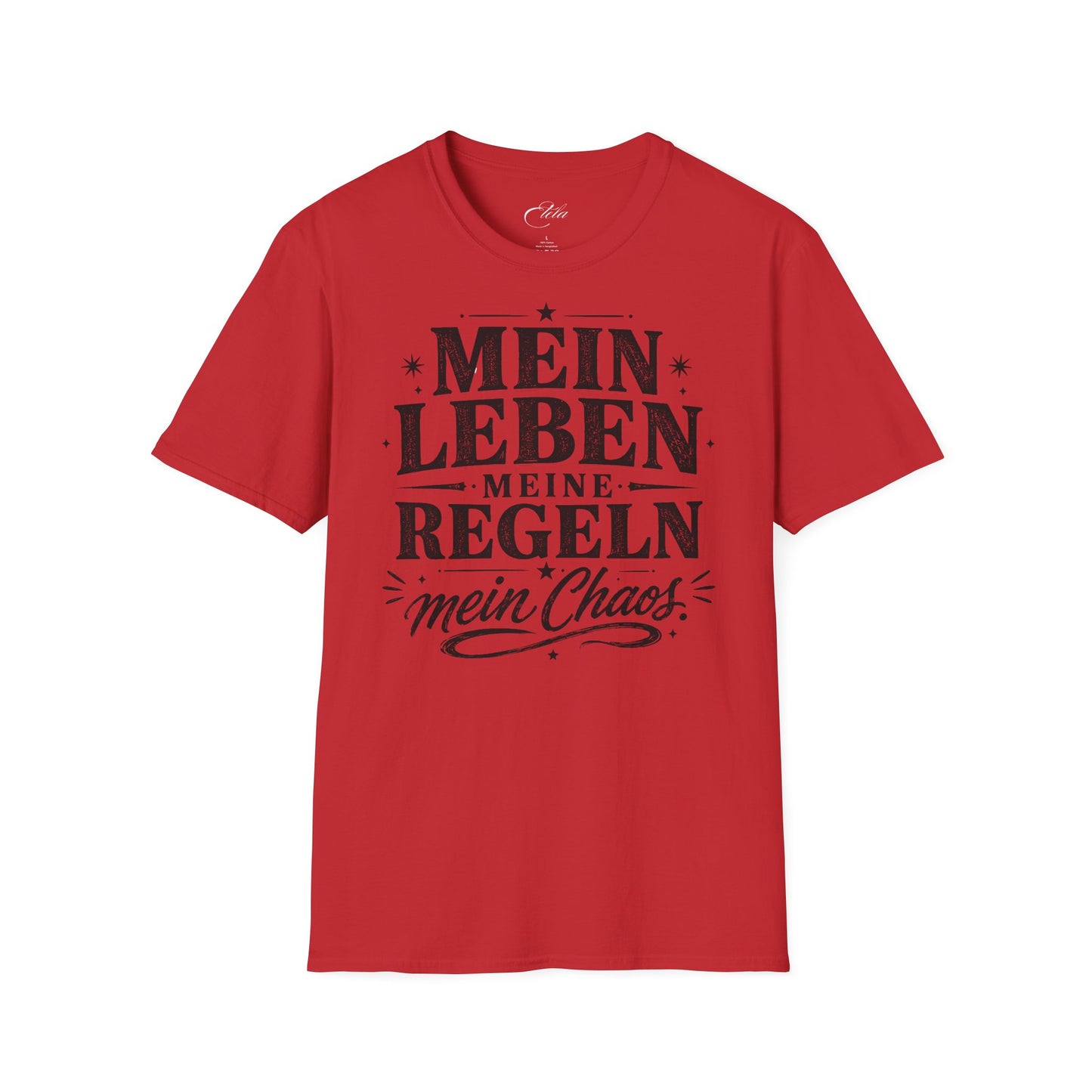 Mein Chaos Schwarz T-Shirt