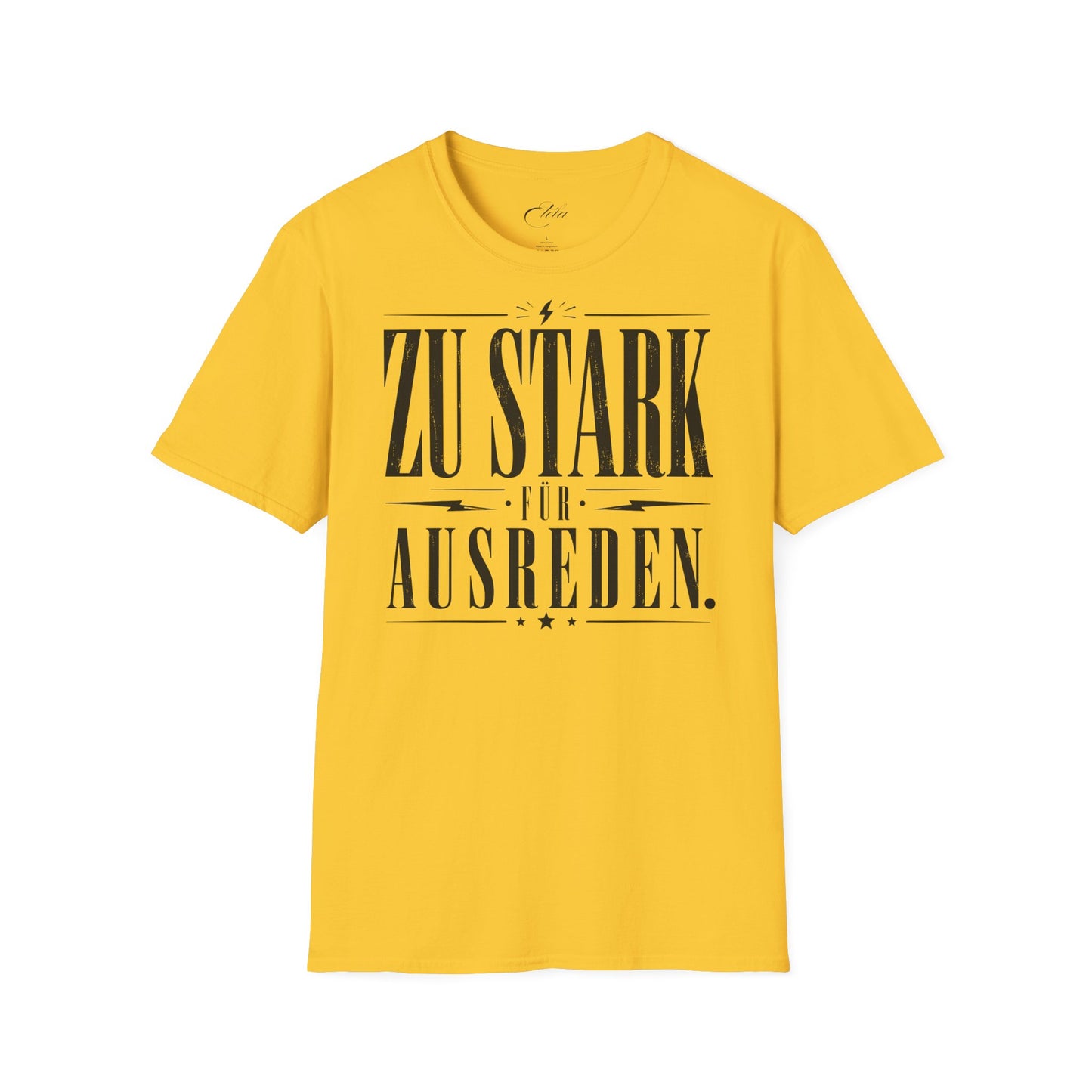 Zu Stark Schwarz T-Shirt