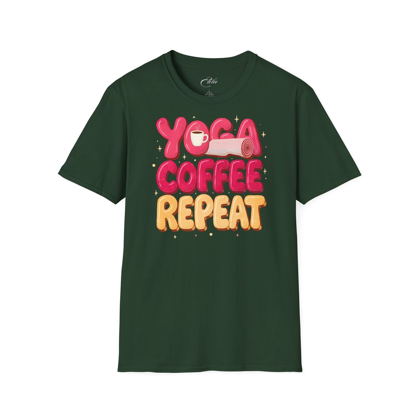 Yoga Coffee Repeat T-Shirt