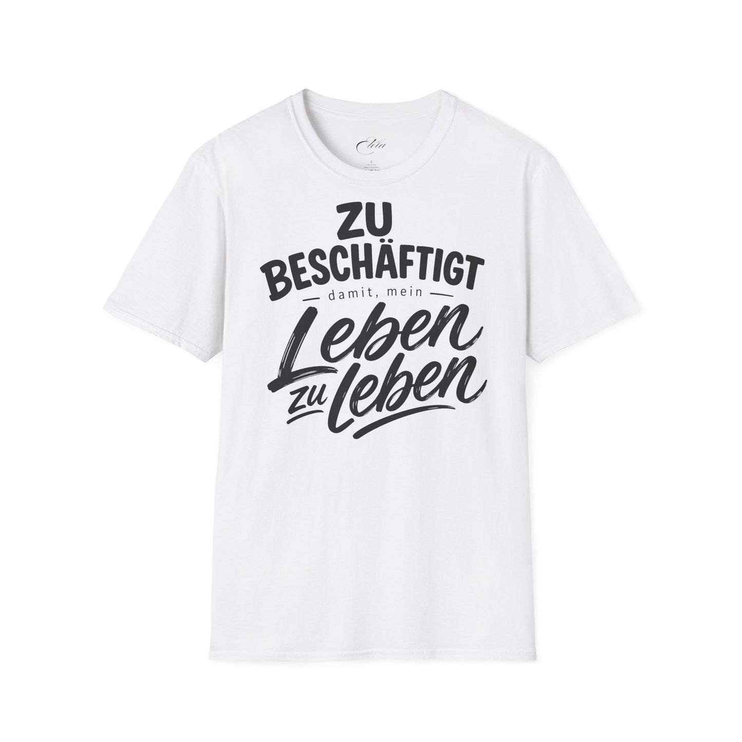 Leben Zu Leben Schwarz T-Shirt