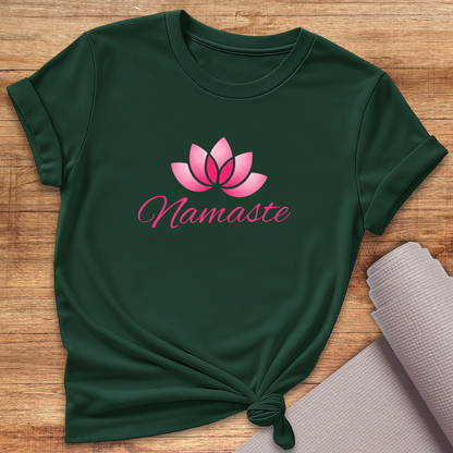 Pink Lotus Namaste T-Shirt