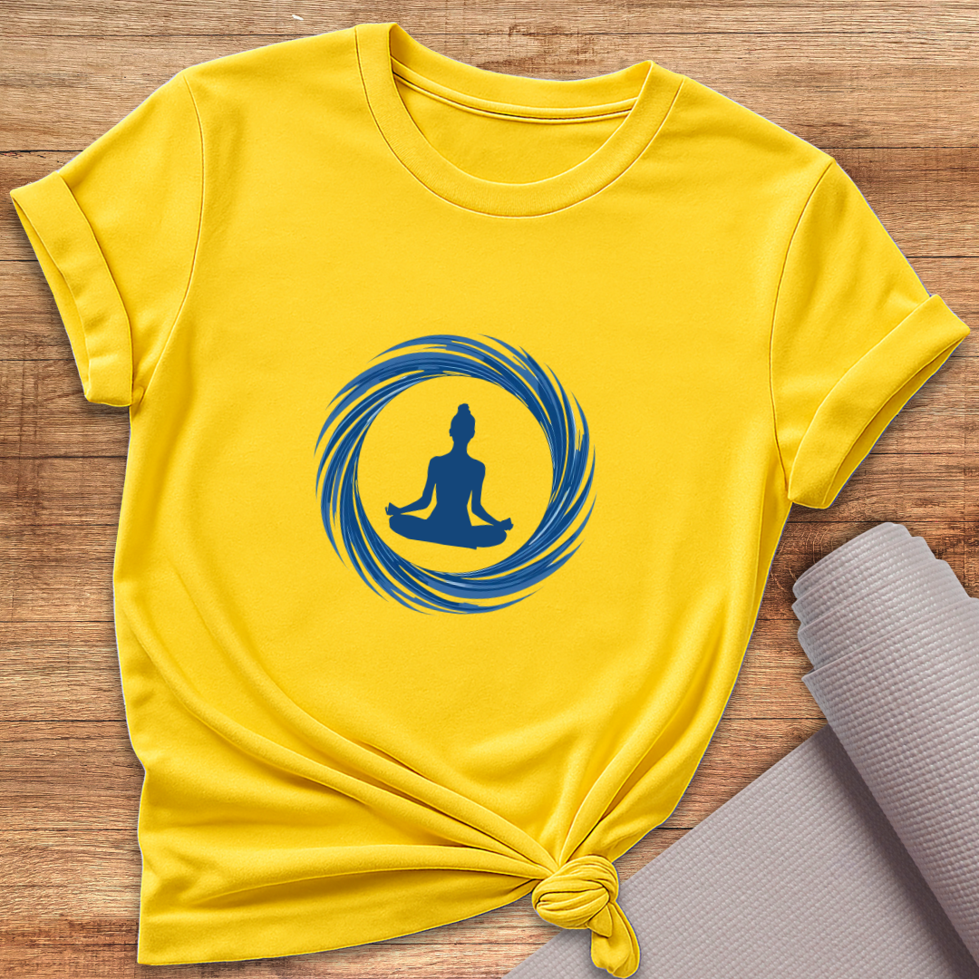 Blue Floating Yogini T-Shirt