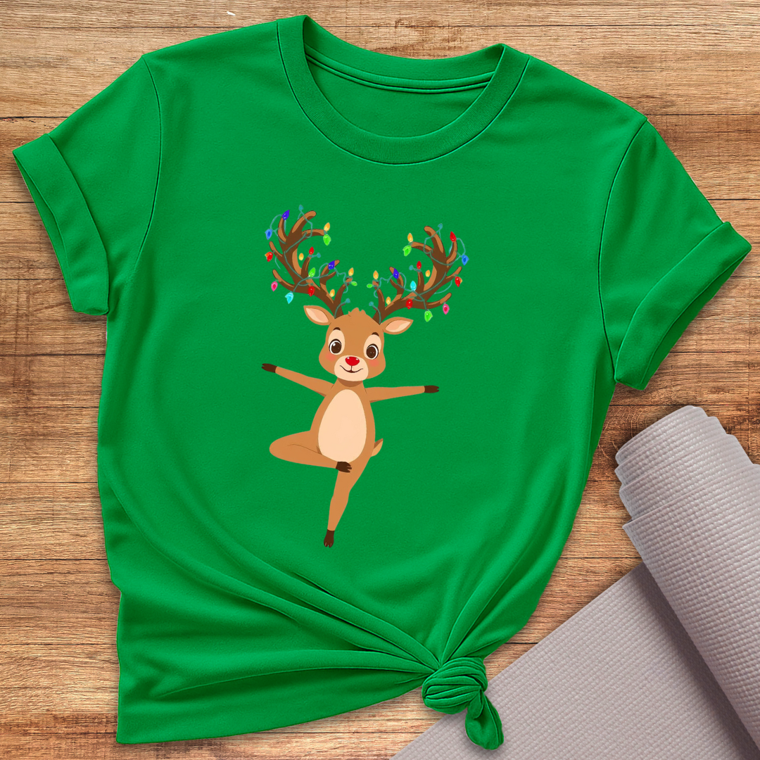 Rentier In Tree Pose T-Shirt