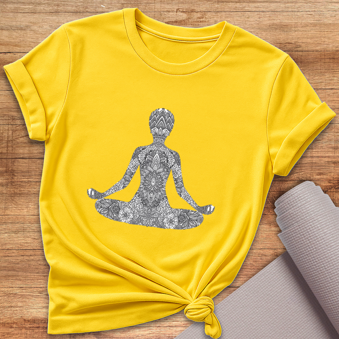 Ornament Black White T-Shirt