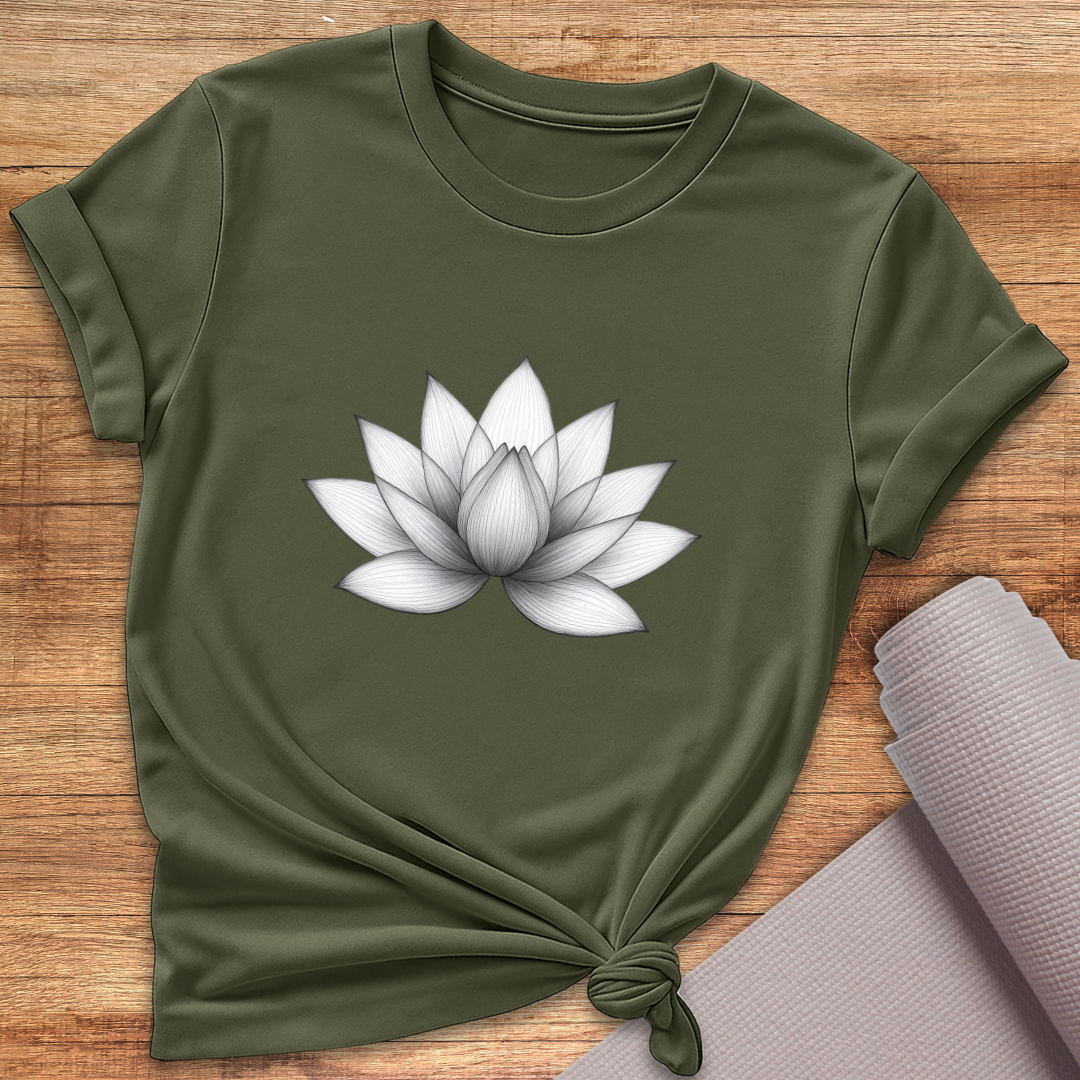 Lotus Grau T-Shirt