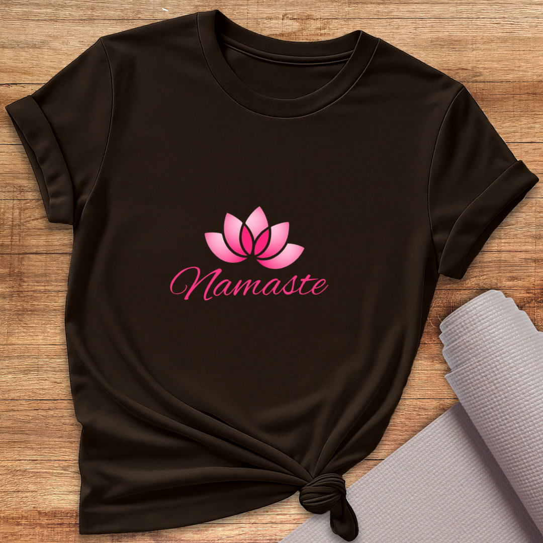 Pink Lotus Namaste T-Shirt