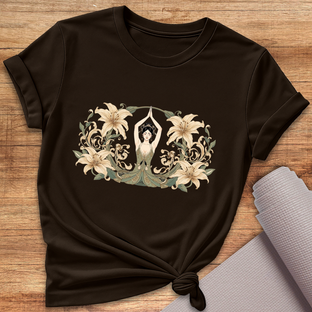 Flower Woman Yoga T-Shirt