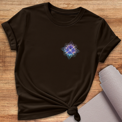 Lila Blume T-Shirt