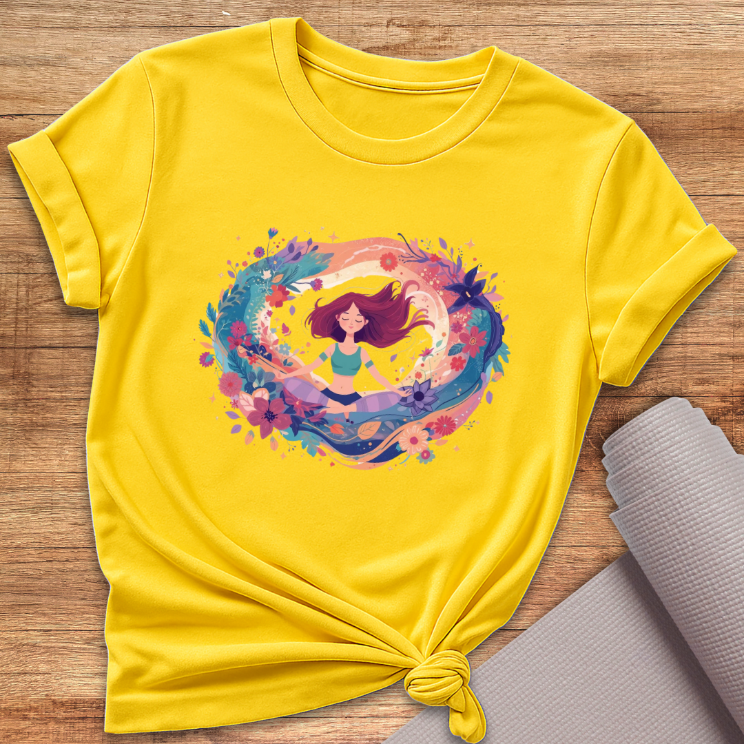 Cosmic Flower Circle T-Shirt