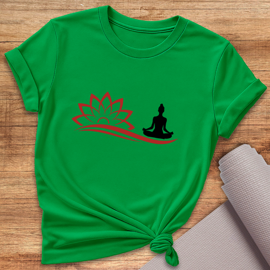 Lotus Yoga Pose T-Shirt