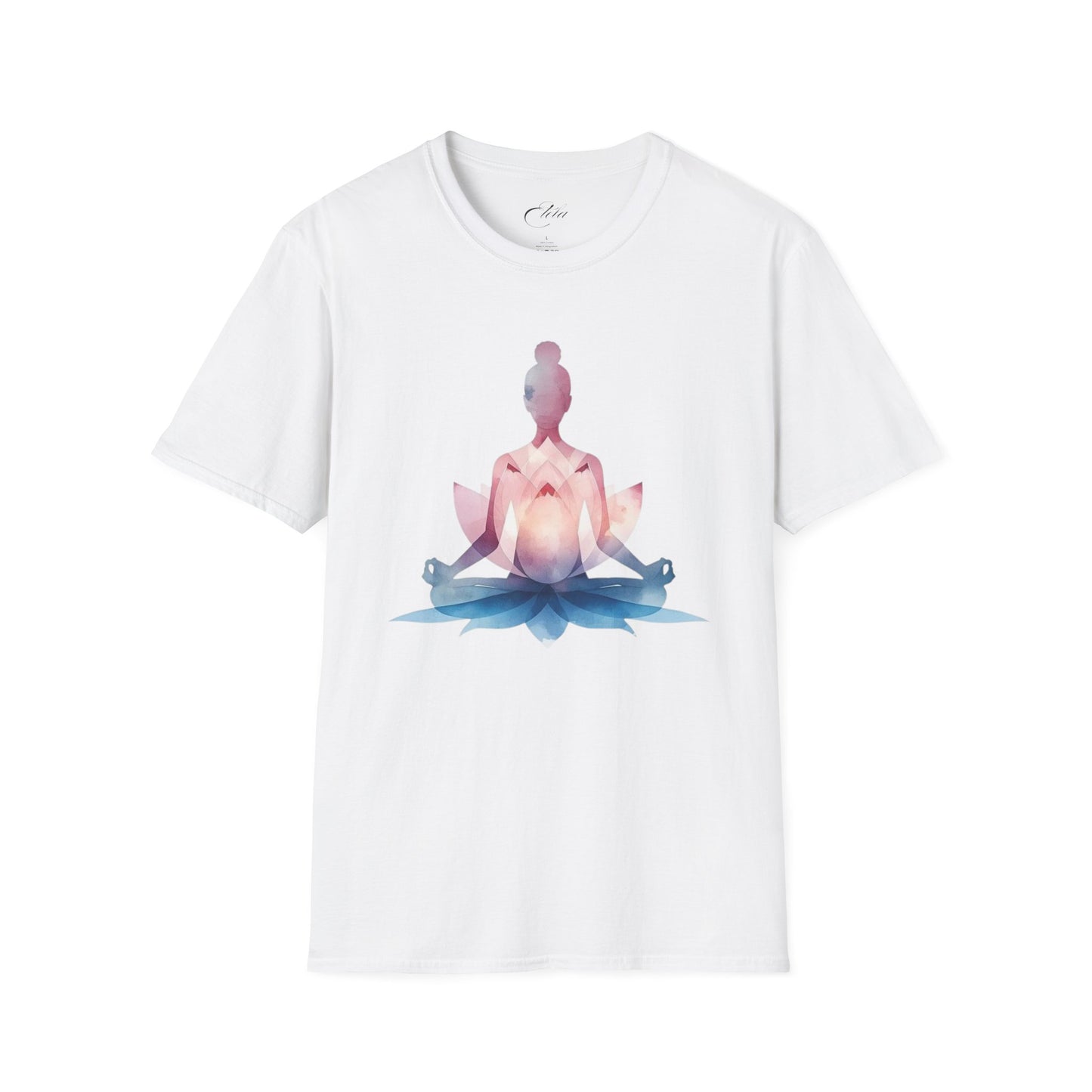 Pink Blau Yoga T-Shirt