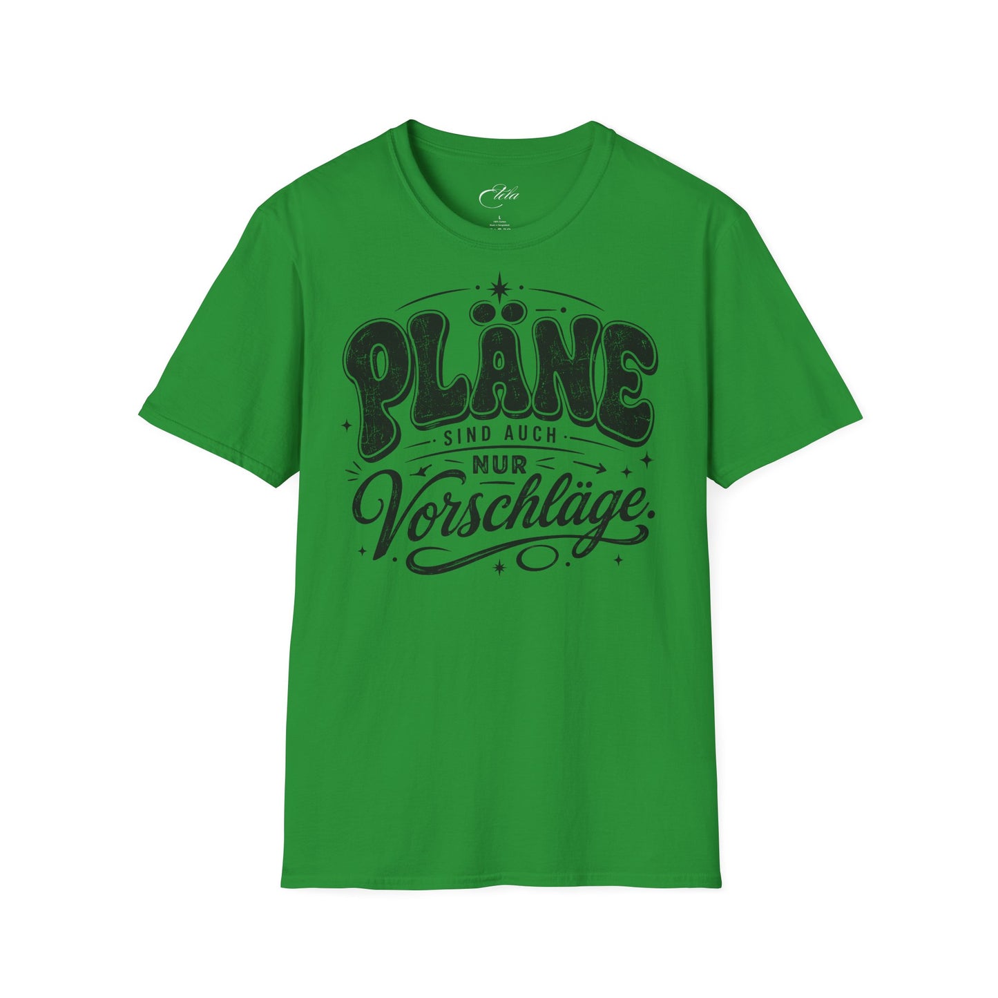 Pläne Schwarz T-Shirt