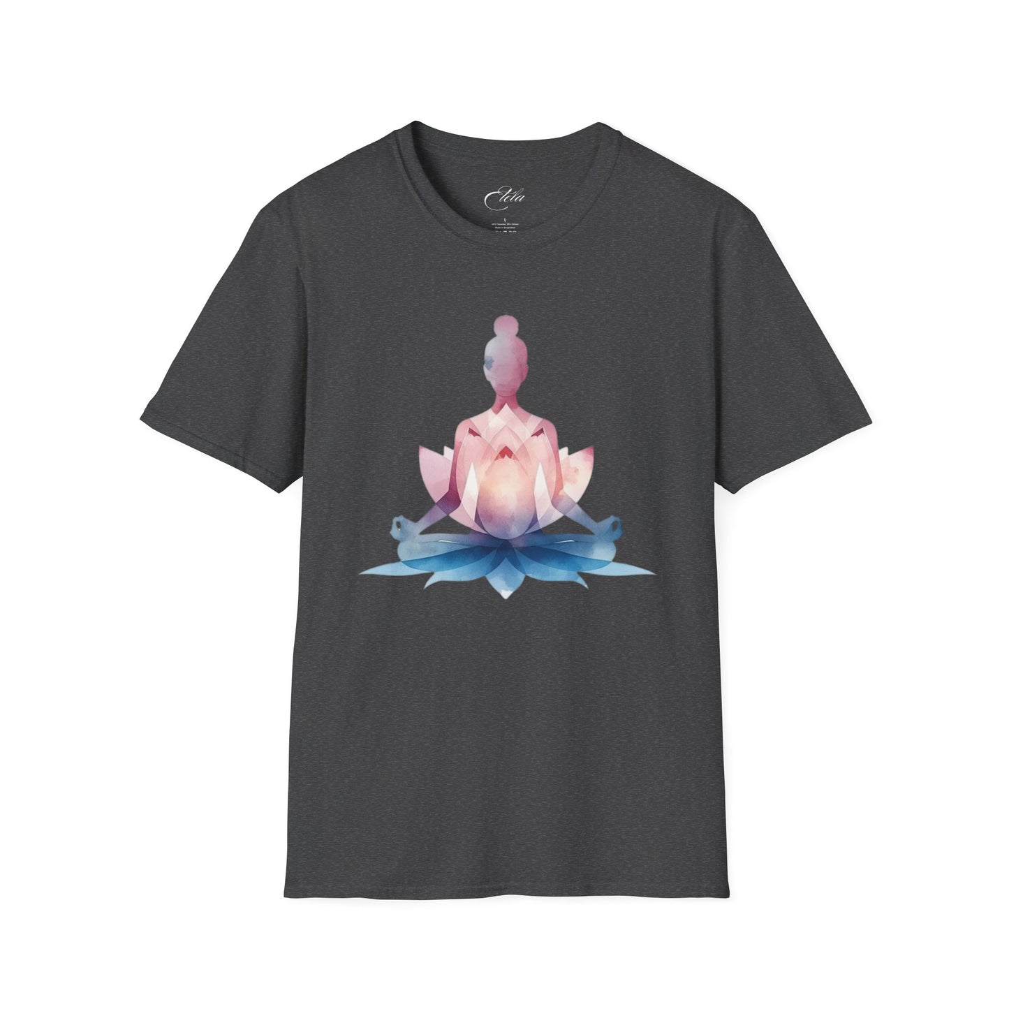 Pink Blau Yoga T-Shirt