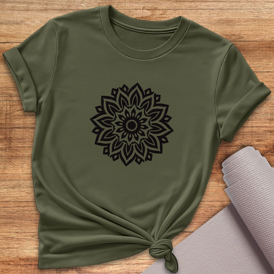 Blumen Mandala T-Shirt