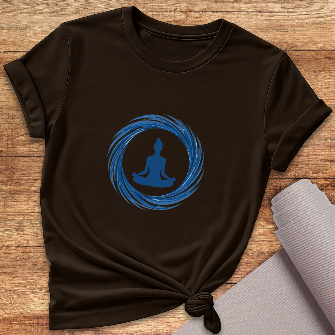 Blue Floating Yogini T-Shirt