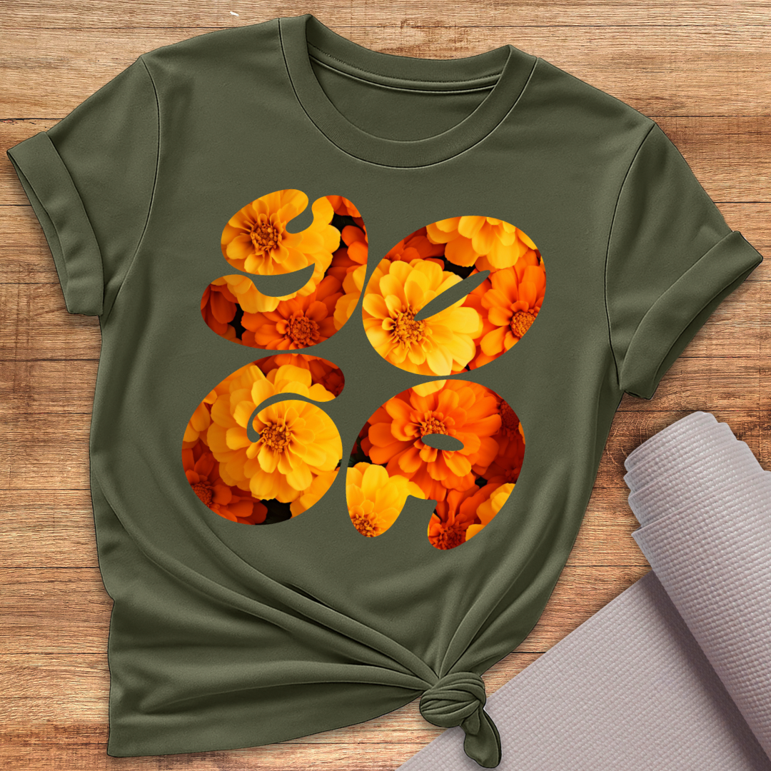 Yoga Blumen T-Shirt