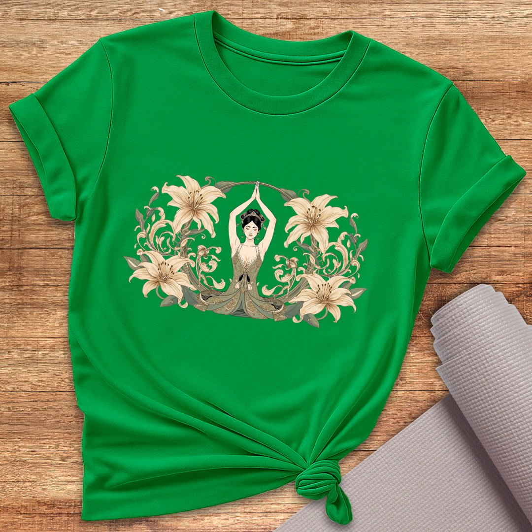 Flower Woman Yoga T-Shirt
