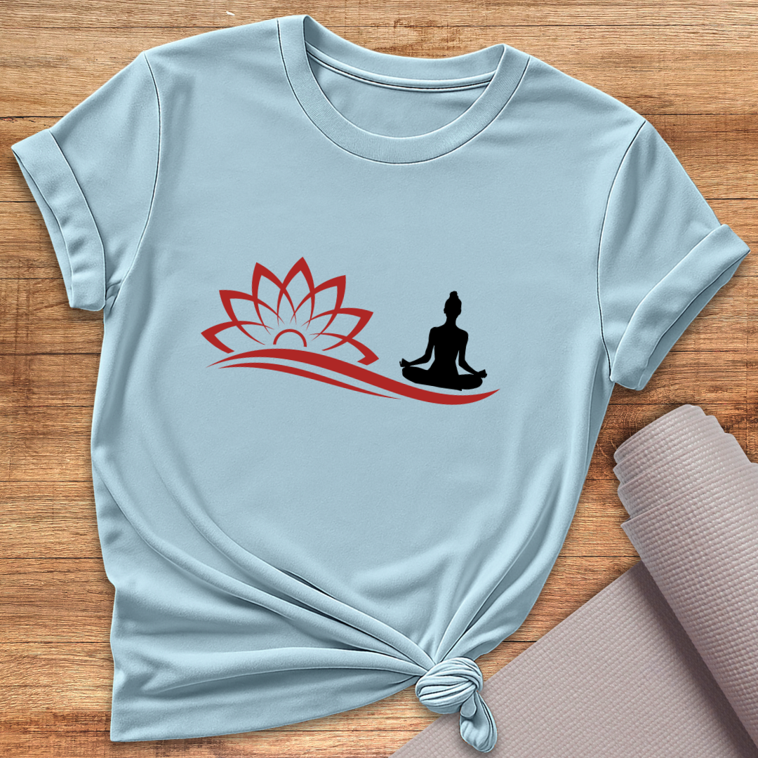 Lotus Yoga Pose T-Shirt