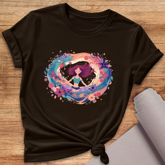 Cosmic Flower Circle T-Shirt