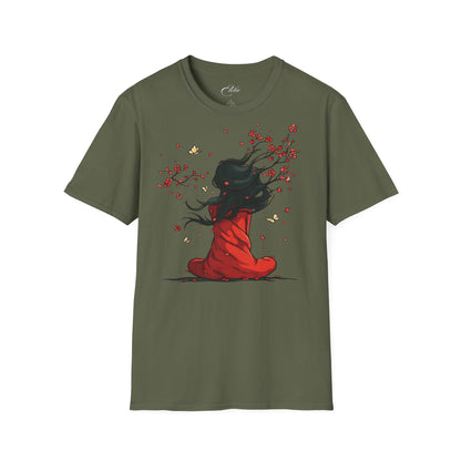 Woman In Red T-Shirt