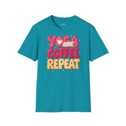 Yoga Coffee Repeat T-Shirt