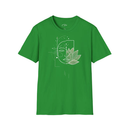 Abstract Lotus Face T-Shirt