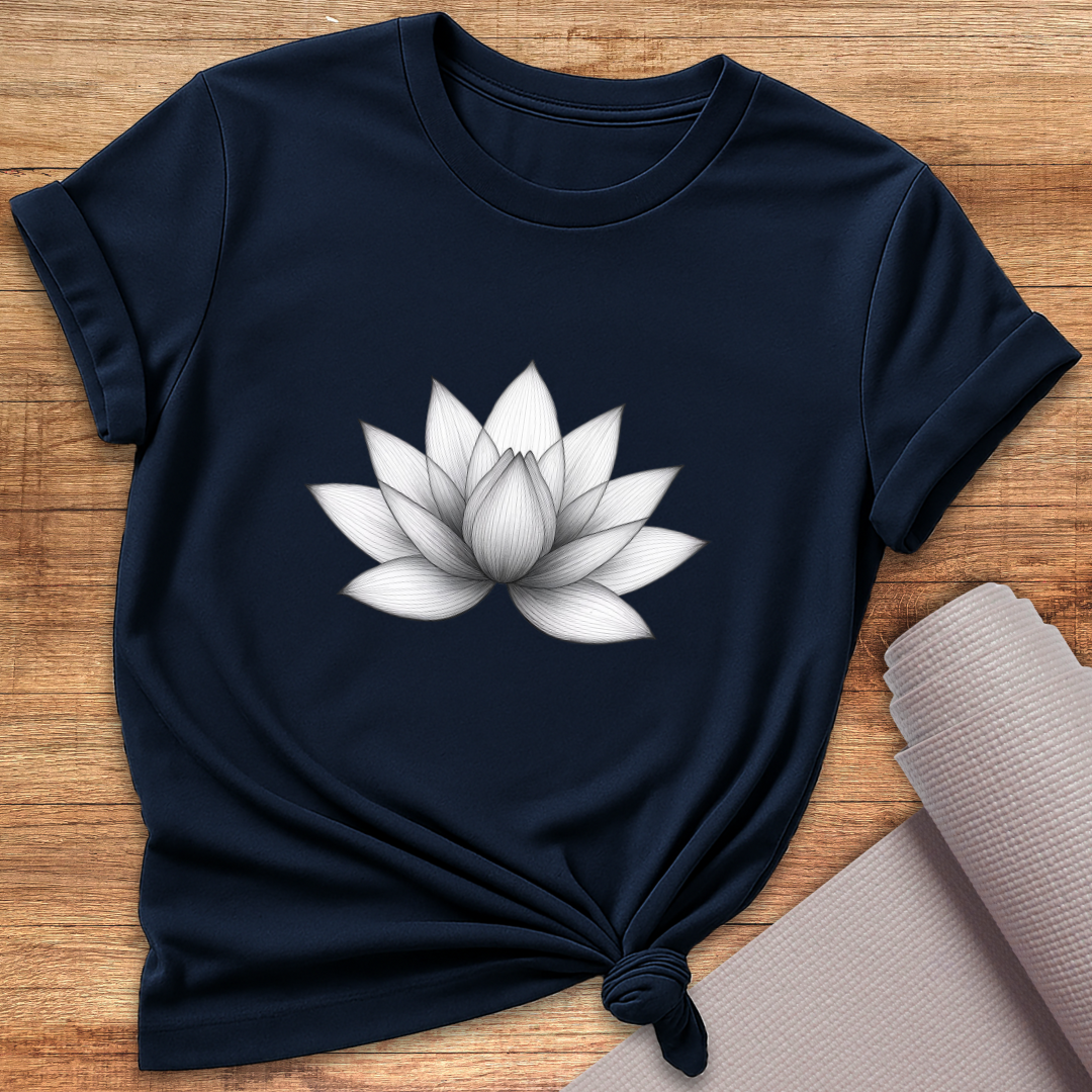 Lotus Grau T-Shirt