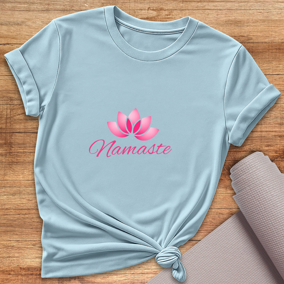 Pink Lotus Namaste T-Shirt