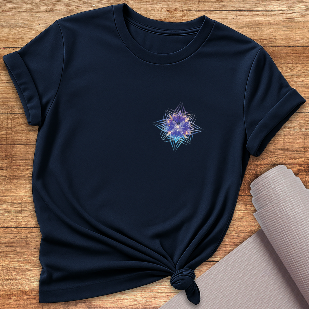 Lila Blume T-Shirt