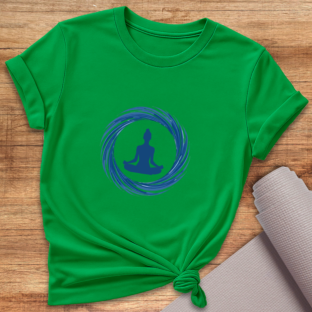 Blue Floating Yogini T-Shirt