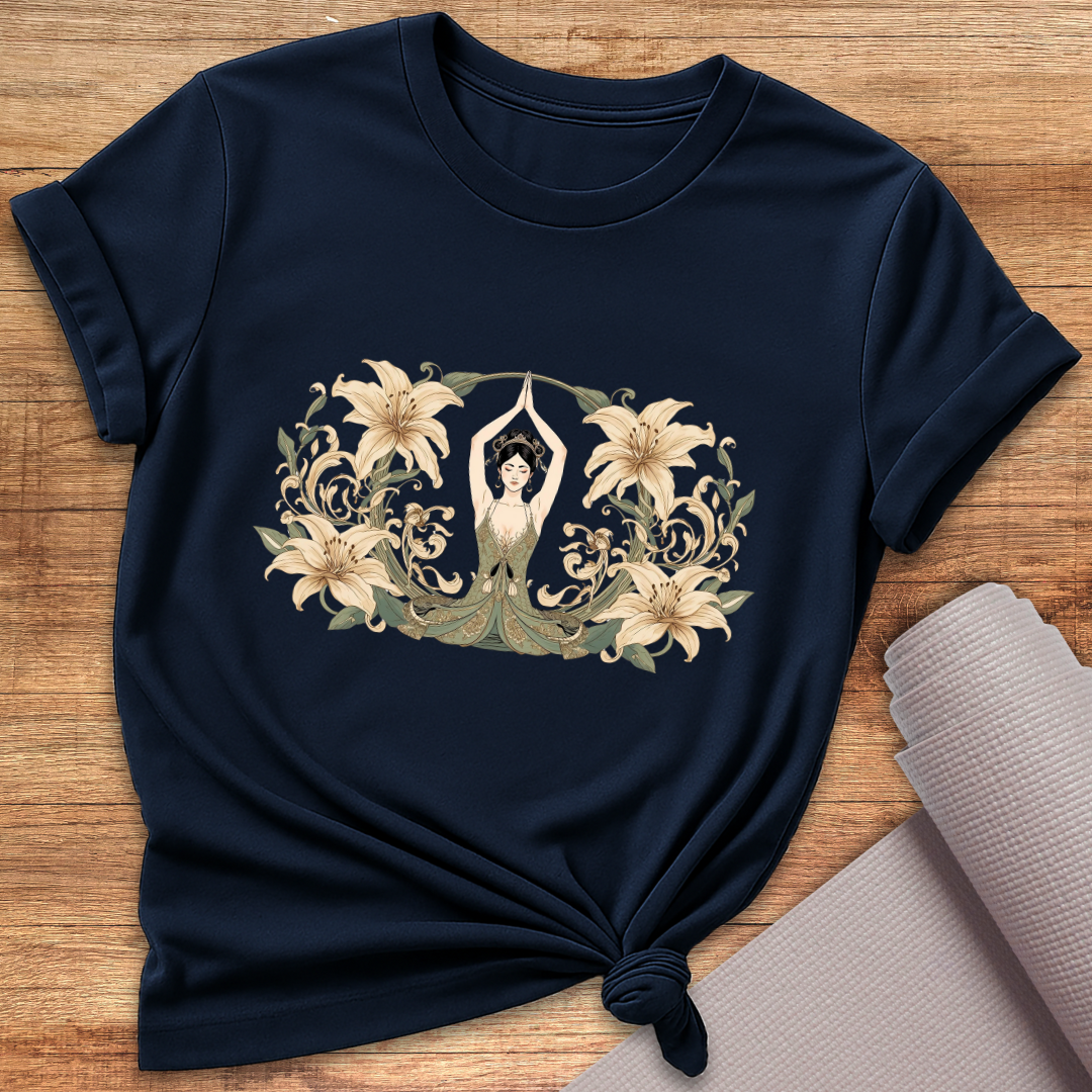 Flower Woman Yoga T-Shirt