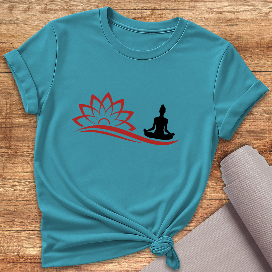 Lotus Yoga Pose T-Shirt