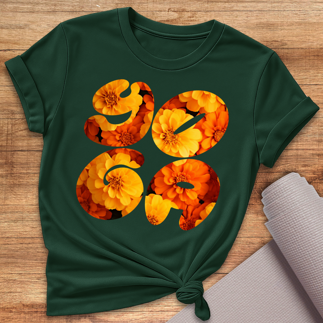 Yoga Blumen T-Shirt