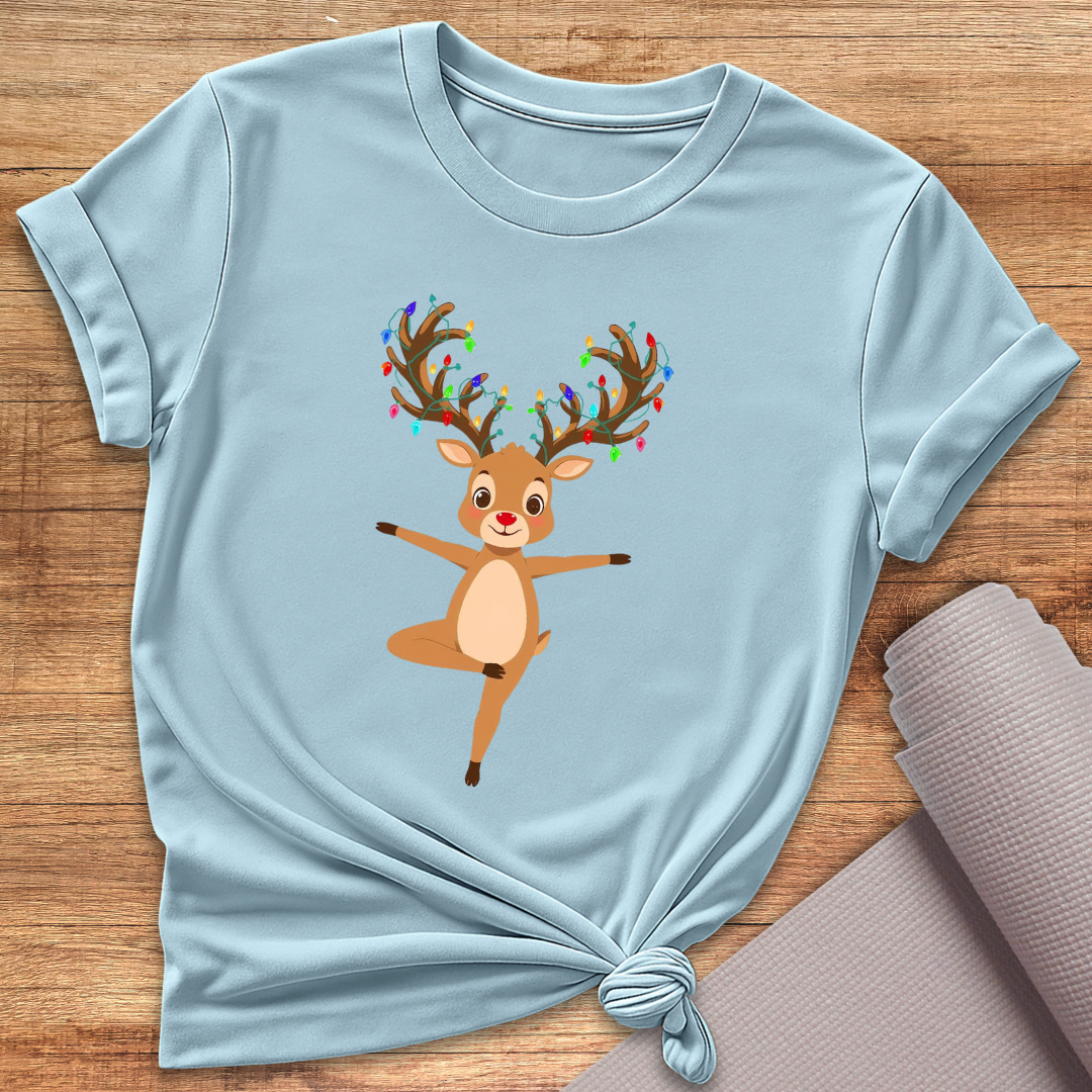 Rentier In Tree Pose T-Shirt