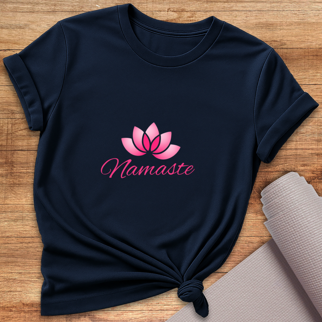 Pink Lotus Namaste T-Shirt