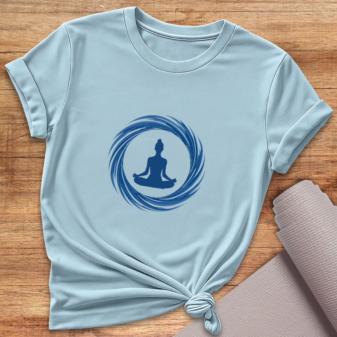 Blue Floating Yogini T-Shirt