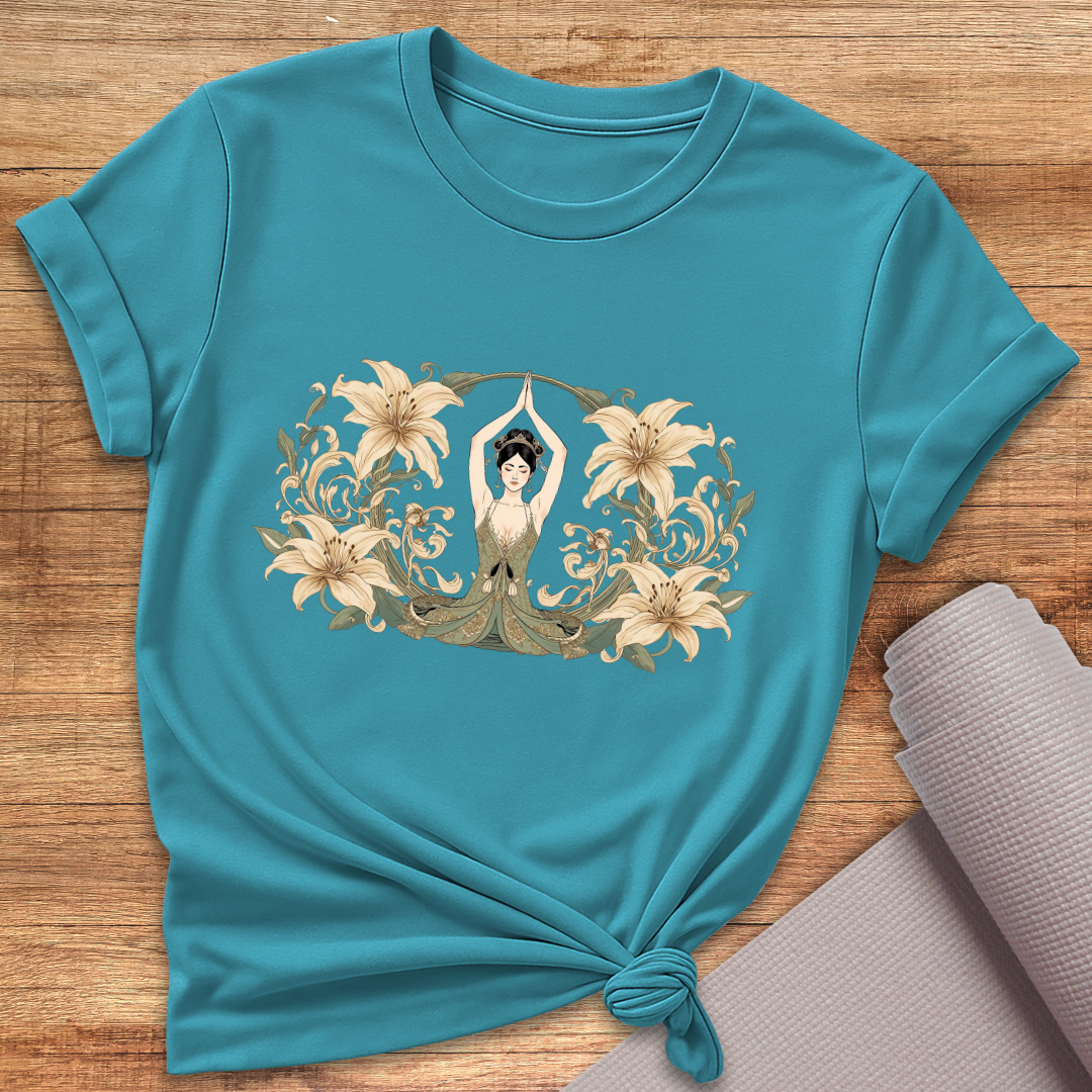 Flower Woman Yoga T-Shirt