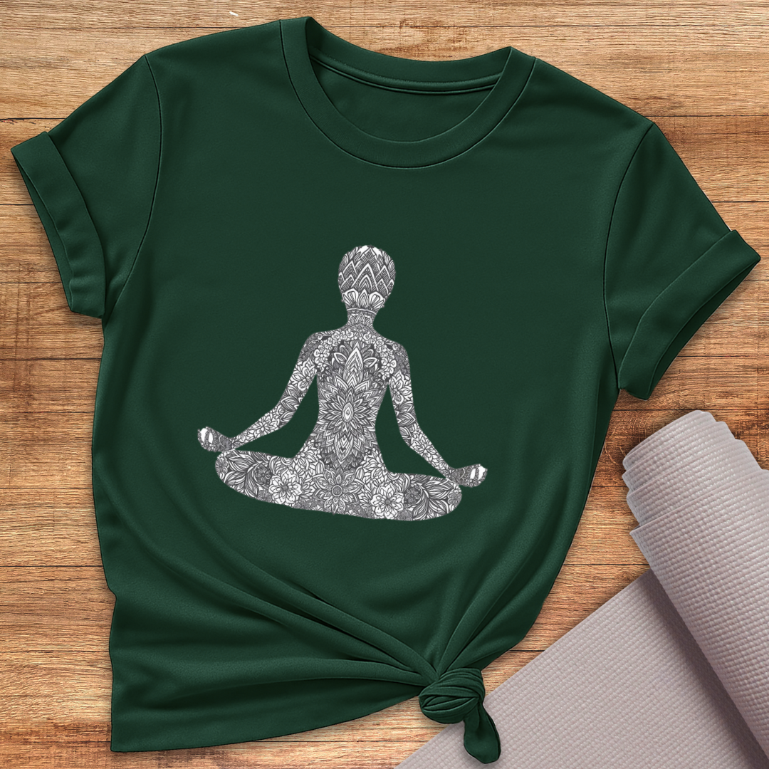 Ornament Black White T-Shirt