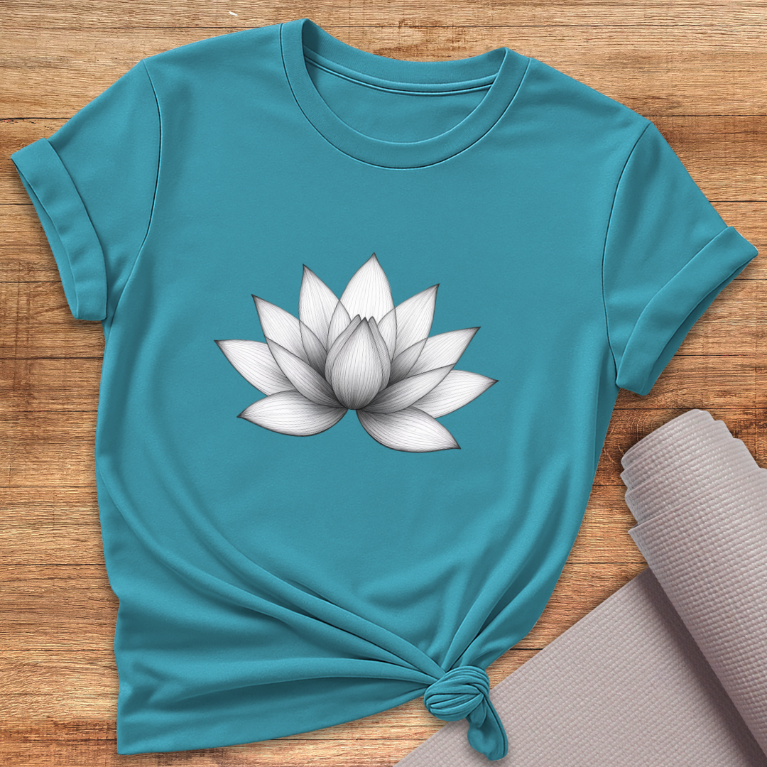 Lotus Grau T-Shirt